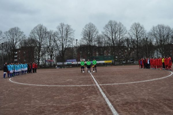 Bezirsliga maçında teröre ortak tepki