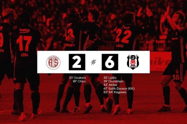 Beşiktaş, Antalyaspor’u Farka Boğdu: 6-2