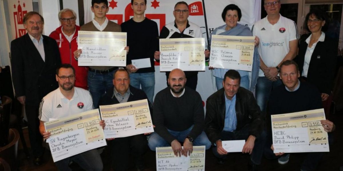 7 Vereine des HFV bekamen durch das DFB-Bonussystem 27.650 Euro