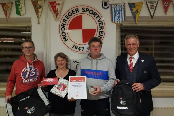 Uwe Hoffmann (Moorreger SV) ist HFV-Ehrenamtler des Monats Oktober 2019