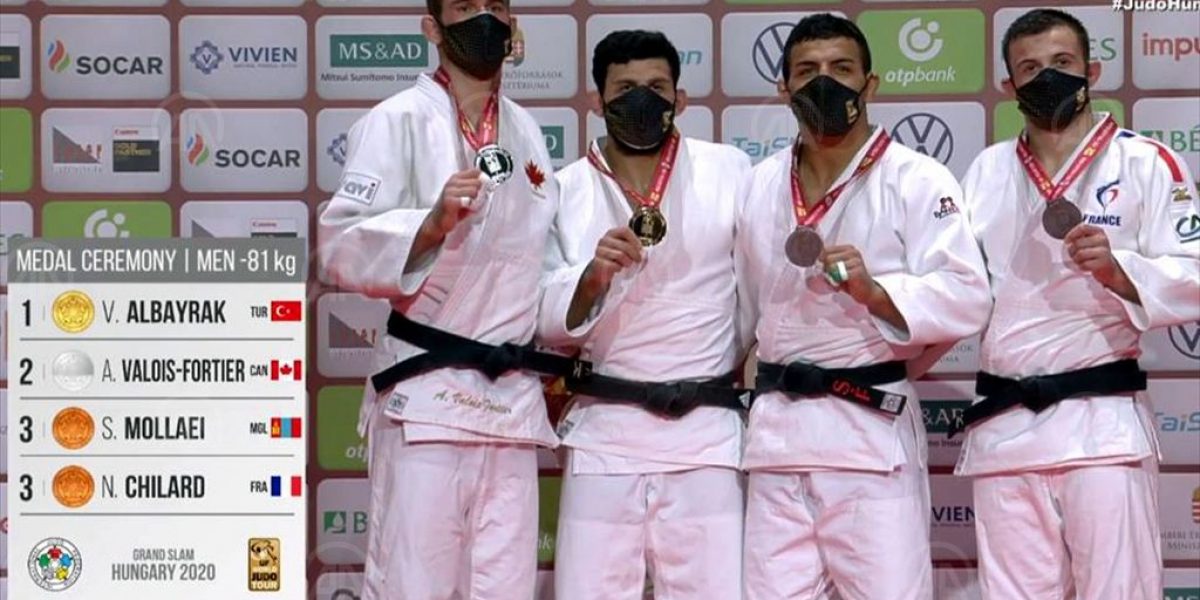Milli judocu Vedat Albayrak’tan Macaristan’da altın madalya