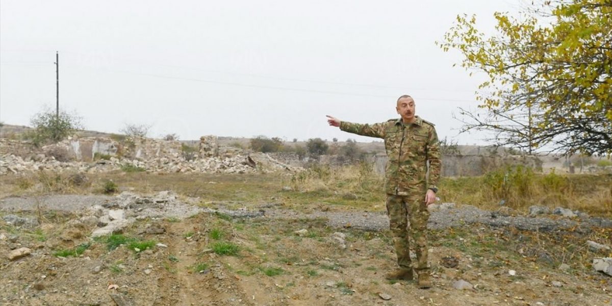 Azerbaycan Cumhurbaşkanı Aliyev, işgalden kurtarılan Fuzuli ve Cebrail’i ziyaret etti