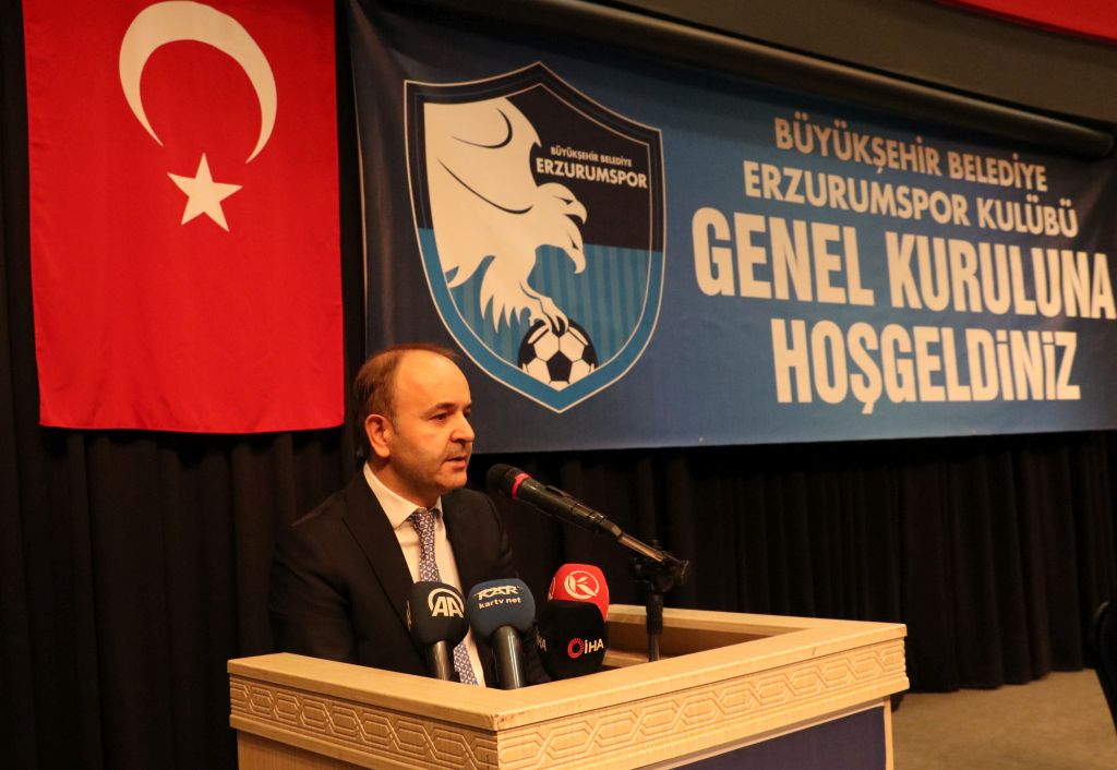 Büyükşehir Belediye Erzurumspor başkanlığına Ömer Düzgün yeniden seçildi: