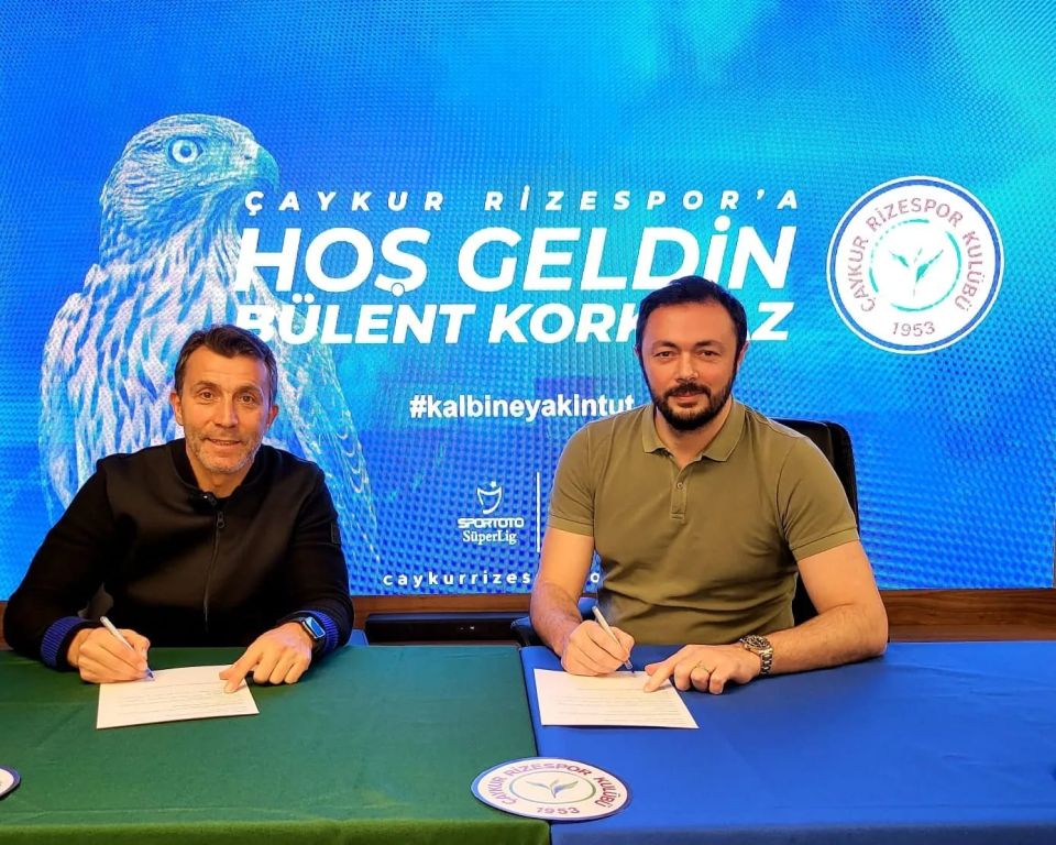 Çaykur Rizespor, teknik direktör Bülent Korkmaz ile anlaştı