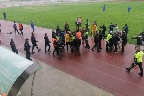 Samsun’da 3. Lig maçında arbede yaşandı