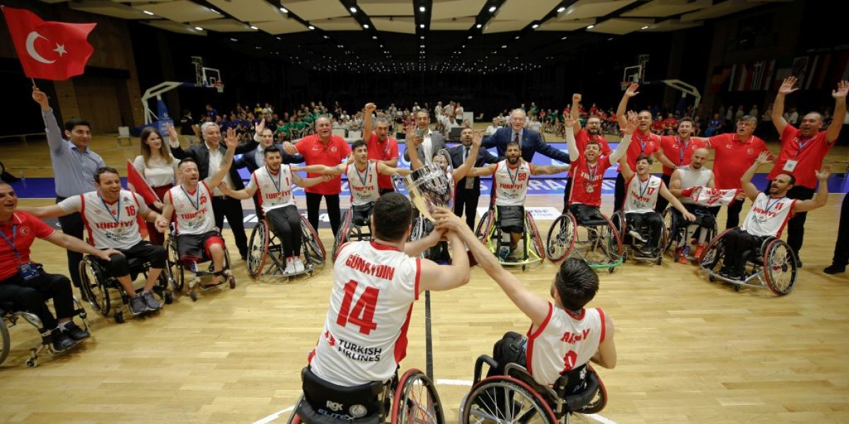 Tekerlekli Sandalye Basketbol Avrupa B Ligi Şampiyonası’nın kazananı Türkiye oldu