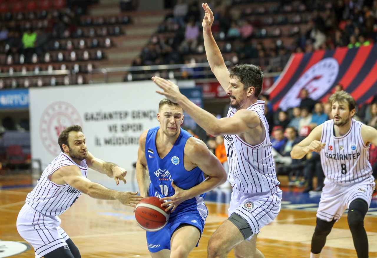 Basketbol: FIBA Erkekler Avrupa Kupası- Gaziantep Basketbol: 77 – Kalev-Cramo: 62
