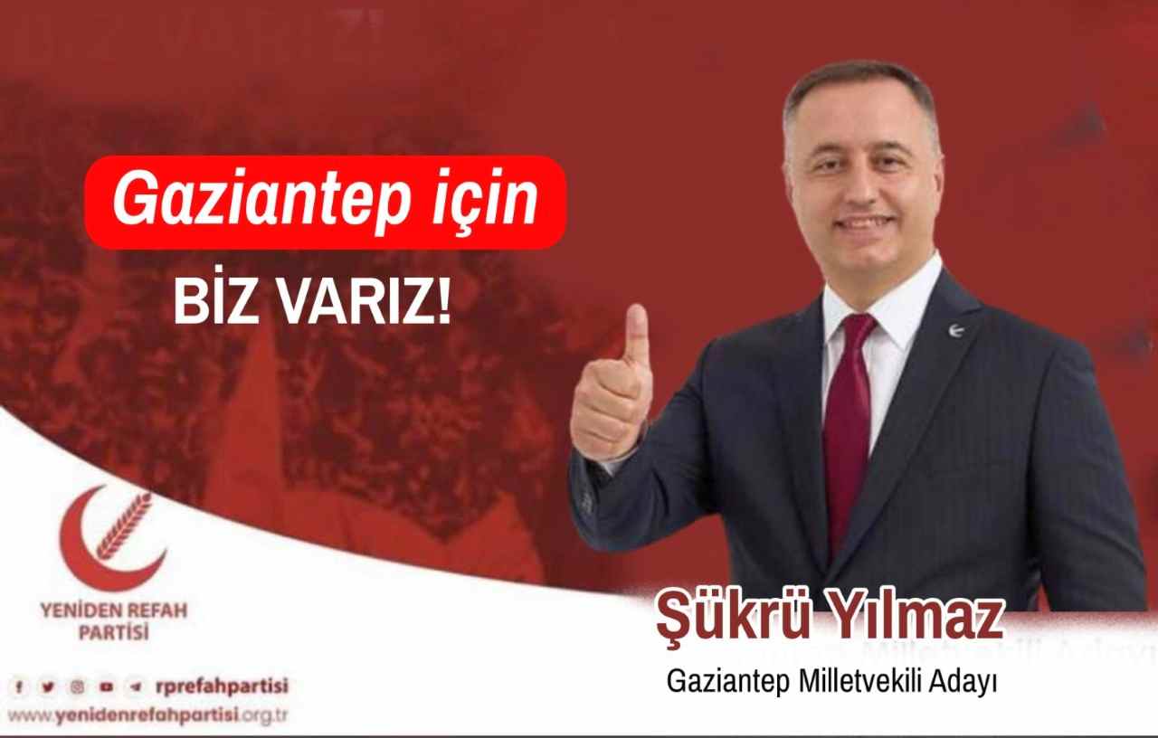 Türkiye‘nin yükselen değeri, ŞÜKRÜ YILMAZ Gaziantep’te 1. Sıradan Aday!