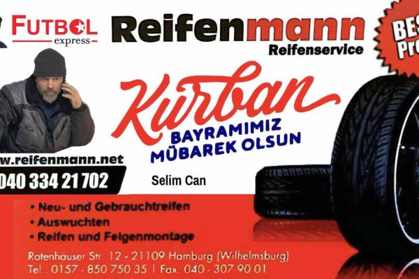 Reifenmann: Sevgi dolu nice bayramlara…