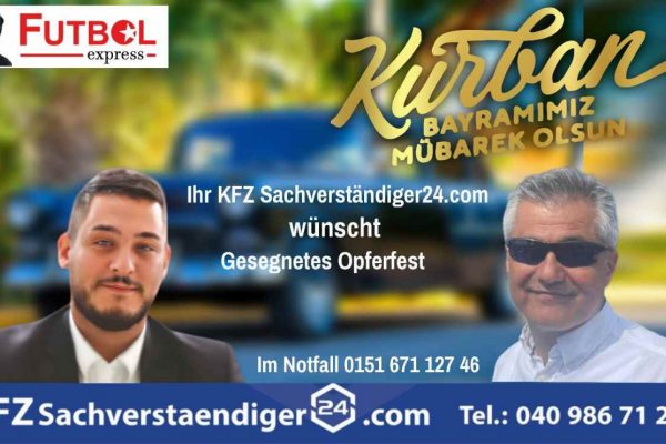 KFZ Sachverstaendiger >24<.com: Kurban Bayramınız hayırlara vesile olsun!