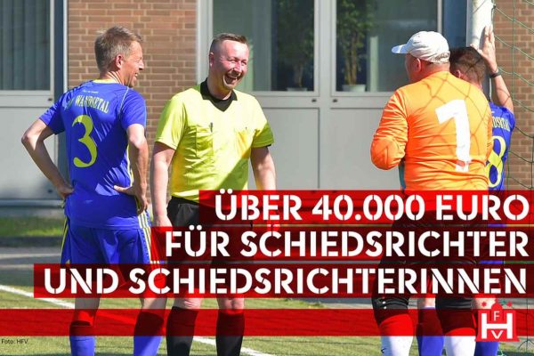 Über 40.000 Euro für Schiedsrichter und Schiedsrichterinnen