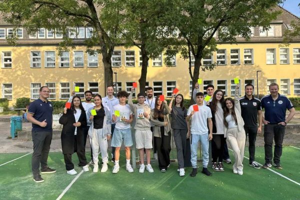 Schiedsrichterausbildung an der Nelson-Mandela-Schule in Wilhelmsburg