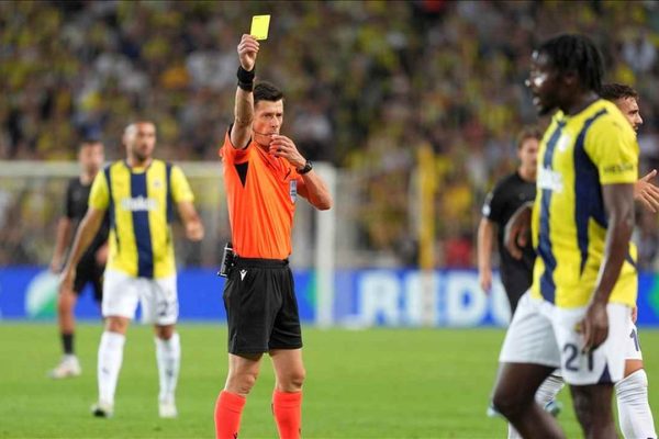 Fenerbahçe’nin ilk yarıdaki kart raporu