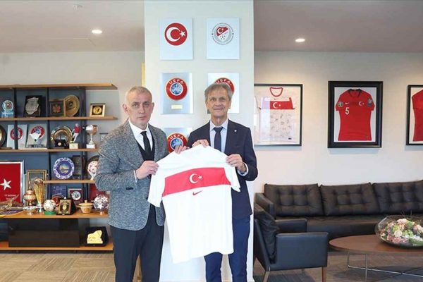 İsviçre Futbol Federasyonu Başkanı Blanc’dan TFF Başkanı Hacıosmanoğlu’na ziyaret