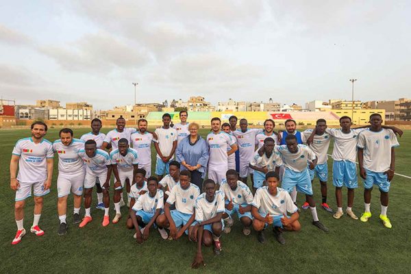 Türkiye’de oynayan Senegalli futbolcular, Senegal Maarif Okulu öğrencileriyle maç yaptı