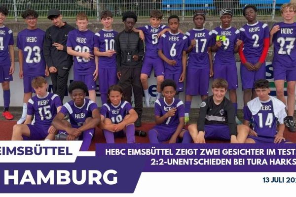 HEBC Eimsbüttel zeigt Comeback-Qualitäten: 2:2 im Testspiel gegen Tura Harksheide