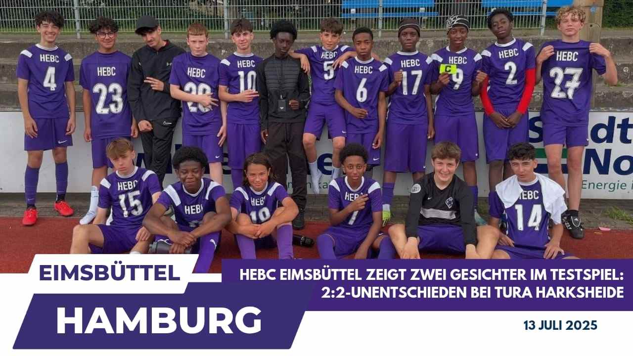 HEBC Eimsbüttel zeigt Comeback-Qualitäten: 2:2 im Testspiel gegen Tura Harksheide
