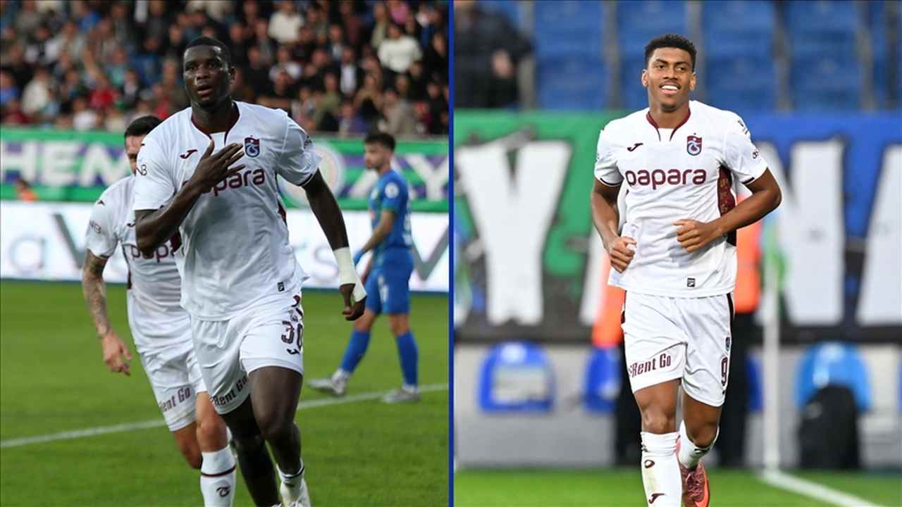 Trabzonspor’u Onuachu ve Augusto golleriyle taşıyor