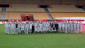 A Milli Futbol Takımı, La Cartuja Stadı'nda yürüyüş yaptı