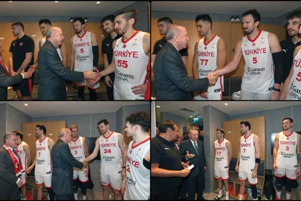 Cumhurbaşkanı Erdoğan, A Milli Erkek Basketbol Takımı’nı tebrik etti