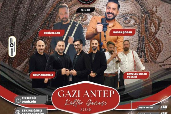 Gaziantep Rüzgârı Hamburg’da Esecek