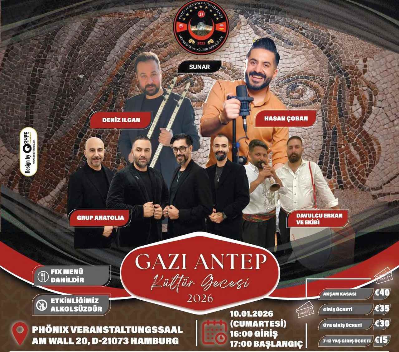 Gaziantep Rüzgârı Hamburg’da Esecek