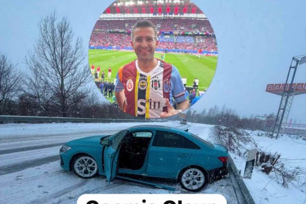 Karlı Yolda Dehşet: Abdullah Akgün Bariyerlere Çarptı