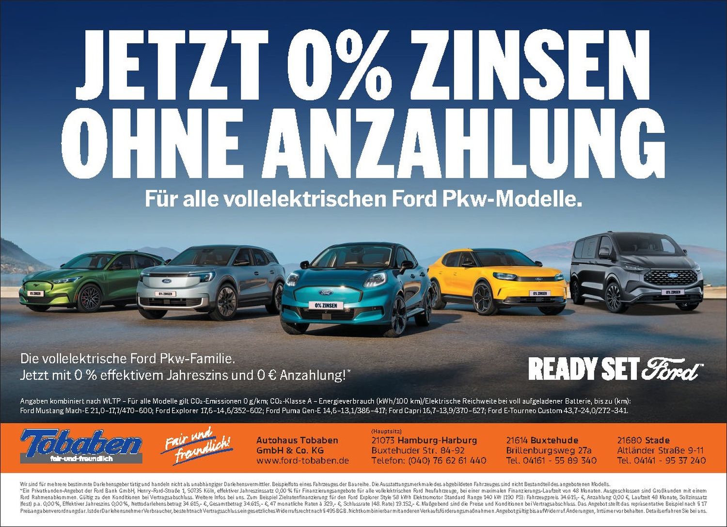 Ford Tobaben Harburg’dan elektrikli modellerde sıfır faiz fırsatı!